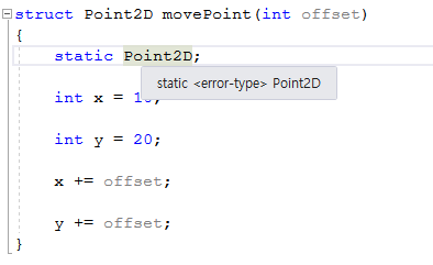 static error type